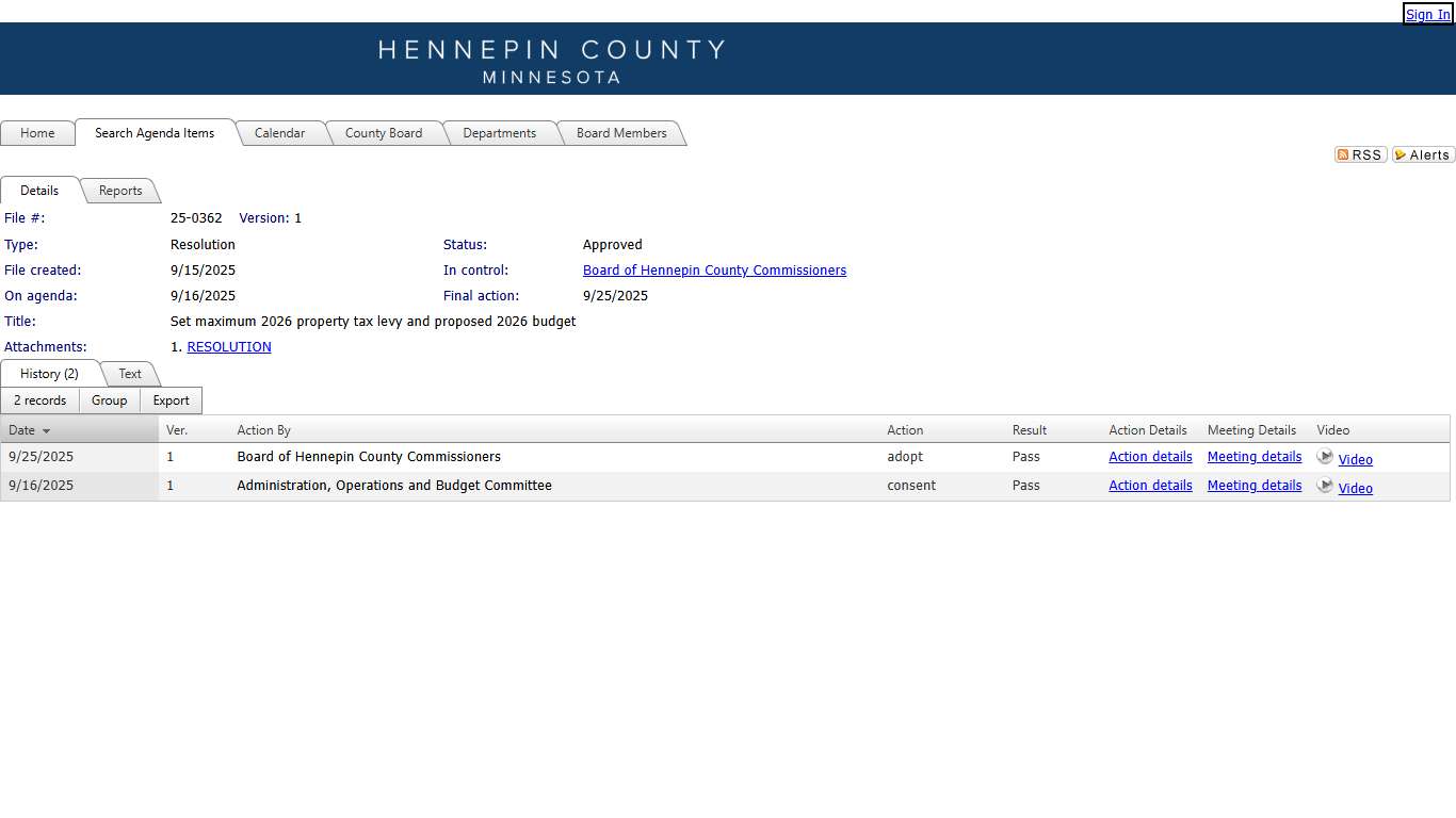 Hennepin County, Minnesota - File #: 25-0362